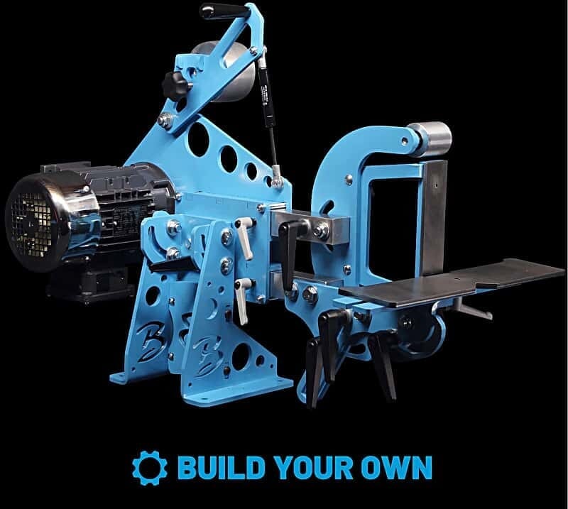 Build Your Own Tilting 2x72 Grinder- PAINTED & ASSEMBLED- By Brodbeck Ironworks - Maker Material Supply