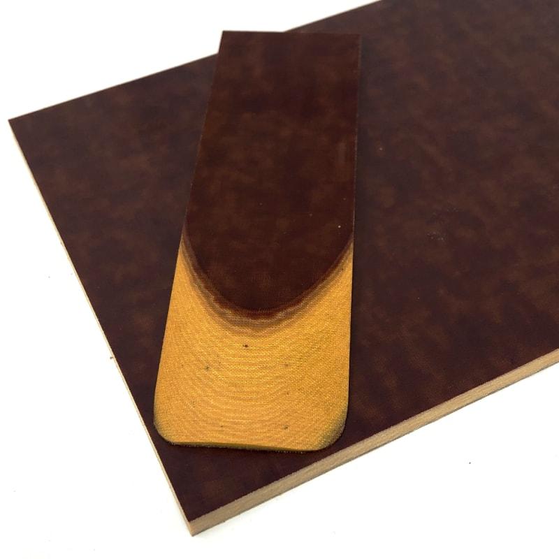 Butterscotch Vintage Linen Micarta- Sheet- 1/4" x 5" x 11.75" - Maker Material Supply