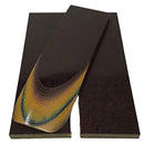 Vintage Linen Micarta- Single Black Line- Two-Tone Brown- Scales & Sheets - Maker Material Supply