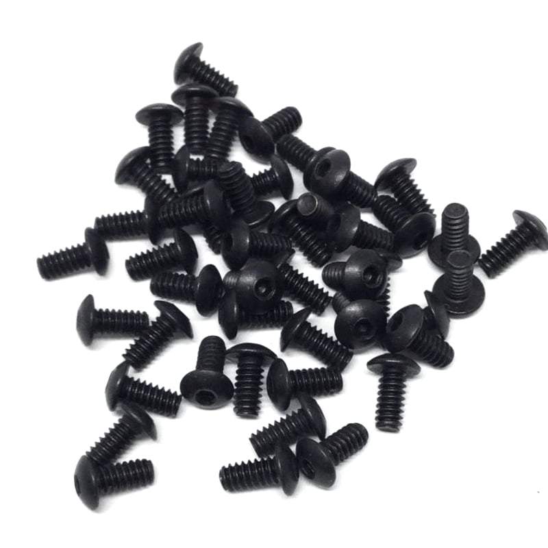 Button Head Socket Cap Screw-Various Sizes-Black Oxide Stainless Steel-Qty 20 - Maker Material Supply