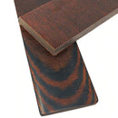 Canvas Micarta Knife Handle Scales- FIRE & BLACK - 1/4" - Maker Material Supply