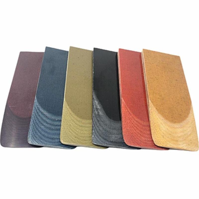 Canvas Micarta Knife Handle Scales- SAMPLE PACK- Solid Colors- Various Sizes - Maker Material Supply