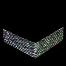 CarbonWaves "Polar Blast" White Glow Carbon Fiber- 1/2" - Maker Material Supply