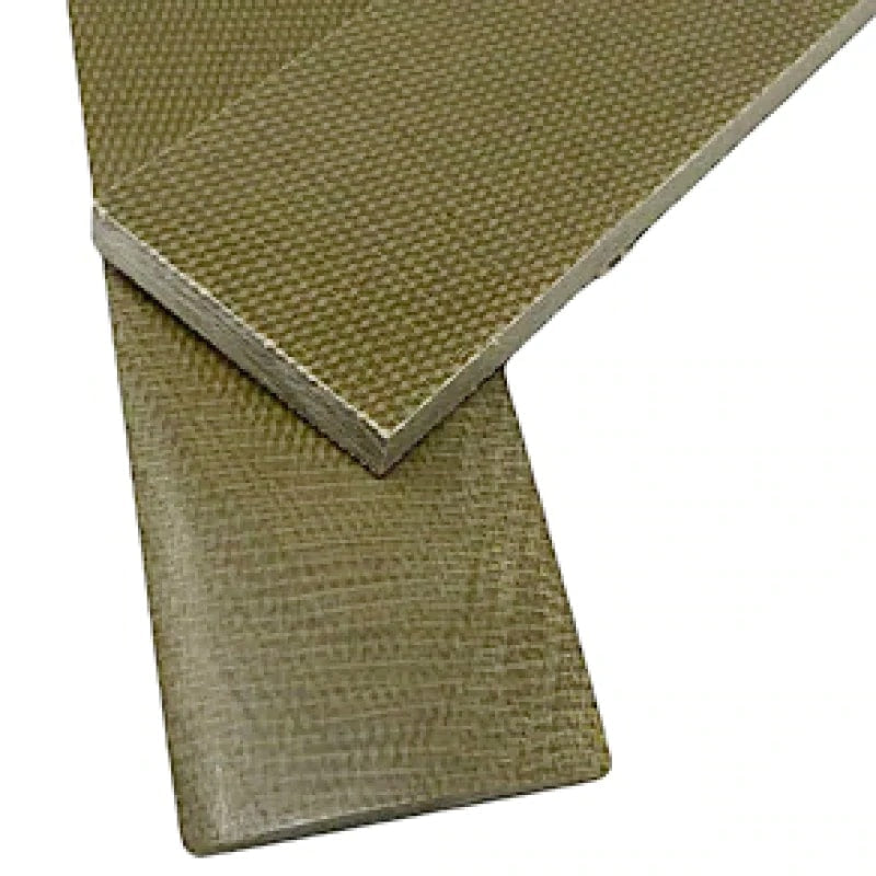 Coarse Weave Canvas Micarta- OLIVE GREEN- Knife Scales- Various Sizes - Maker Material Supply
