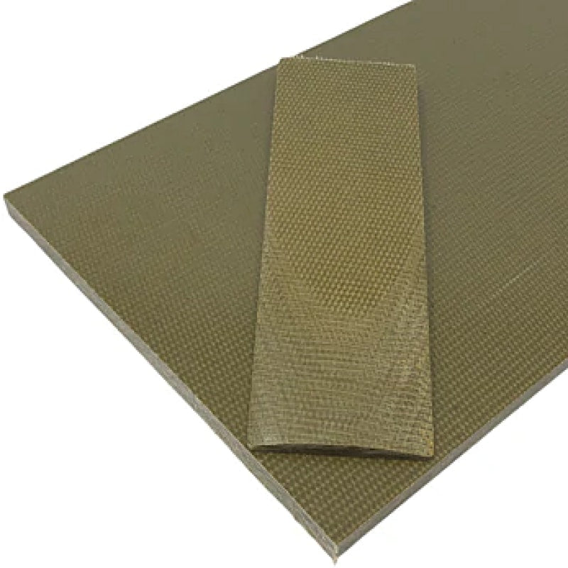 Coarse Weave Canvas Micarta Sheet- OLIVE GREEN- Various Sizes - Maker Material Supply
