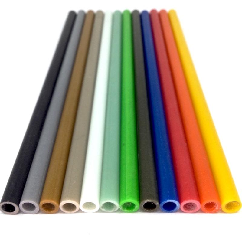 Colored G10 Tubes- 1/4" x 13" - Maker Material Supply