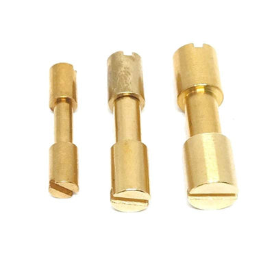 Corby Bolts- BRASS - Rivets / Knife Handle Fasteners-  3/16", 1/4", 5/16" - Maker Material Supply