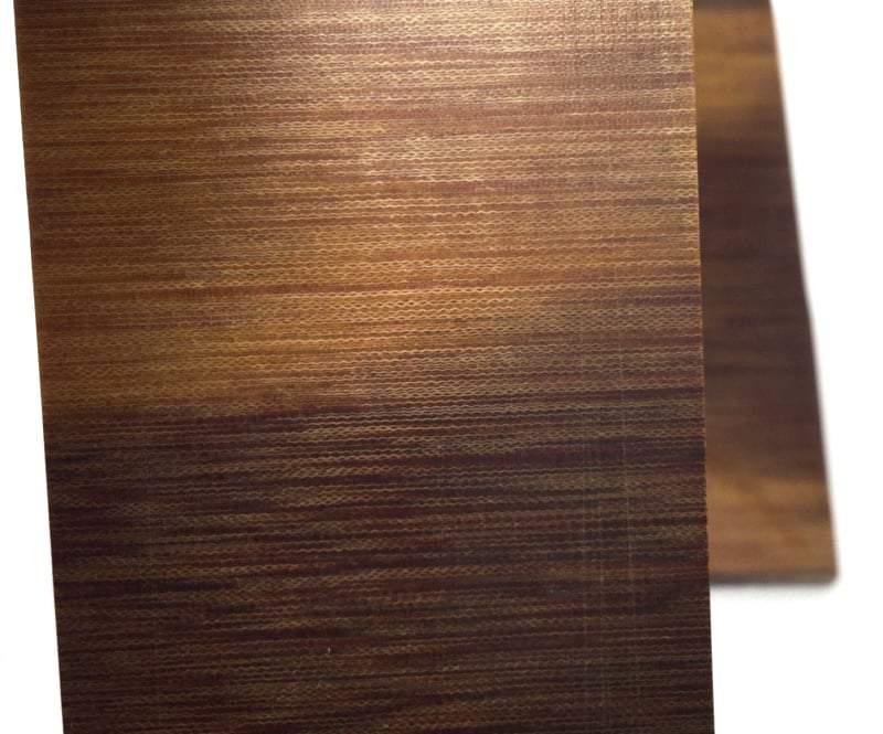 Crosscut Vintage Linen Micarta- TWO TONE BROWN- Knife Handle Scales-1/4" - Maker Material Supply
