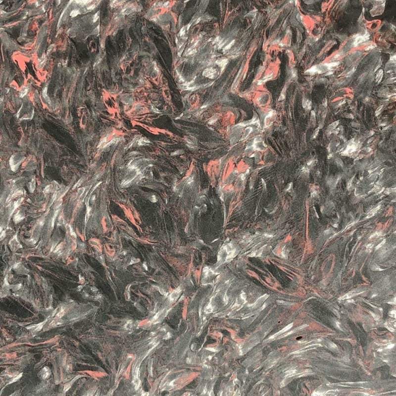Dark Matter RED- Marbled Carbon Fiber by FAT Carbon - Maker Material Supply