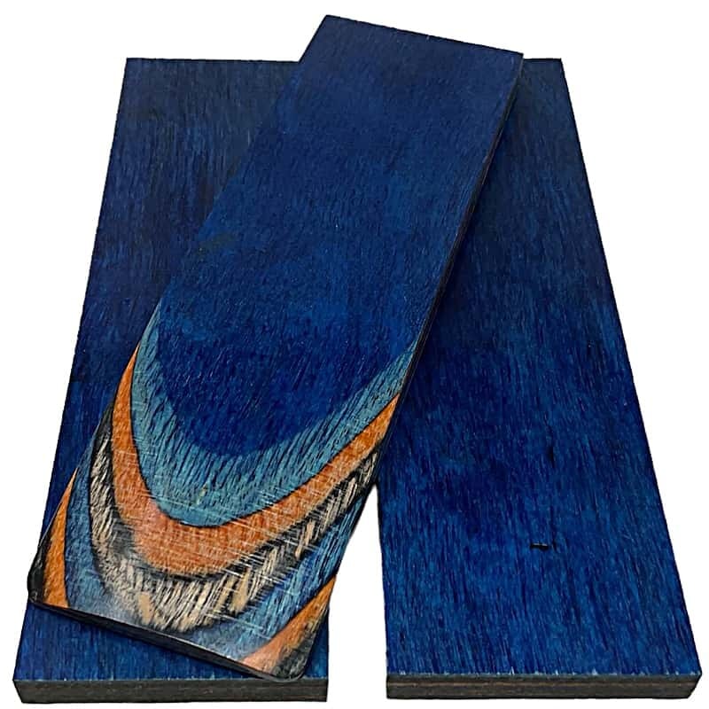 DymaLux "CAVALIER" Laminated Wood Knife Handle Scales- 1/4" x 1.5" x 5" - Maker Material Supply
