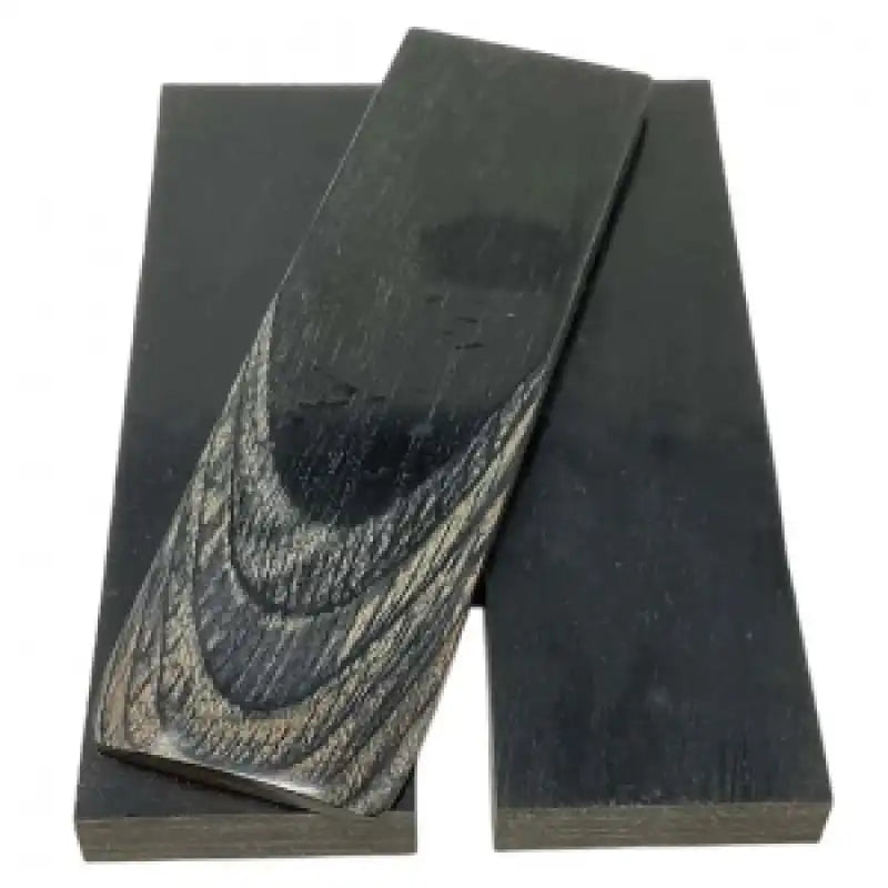 DymaLux "CHARCOAL" Laminated Wood Knife Handle Scales- 3/8" x 1.5" x 5" - Maker Material Supply