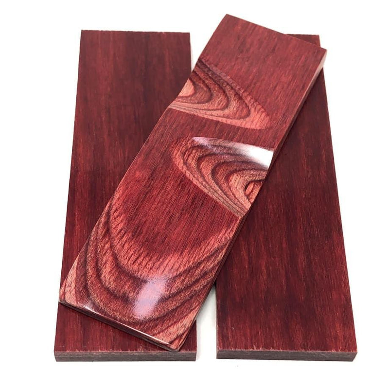 DymaLux "CHERRYWOOD" Laminated Wood Knife Handle Scales- 3/8" x 1.5" x 5" - Maker Material Supply