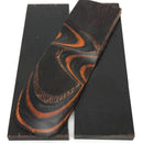 Dymalux "EMBER GLOW" Laminated Wood Knife Handle Scales- 1/4" x 1.5" x 5" - Maker Material Supply