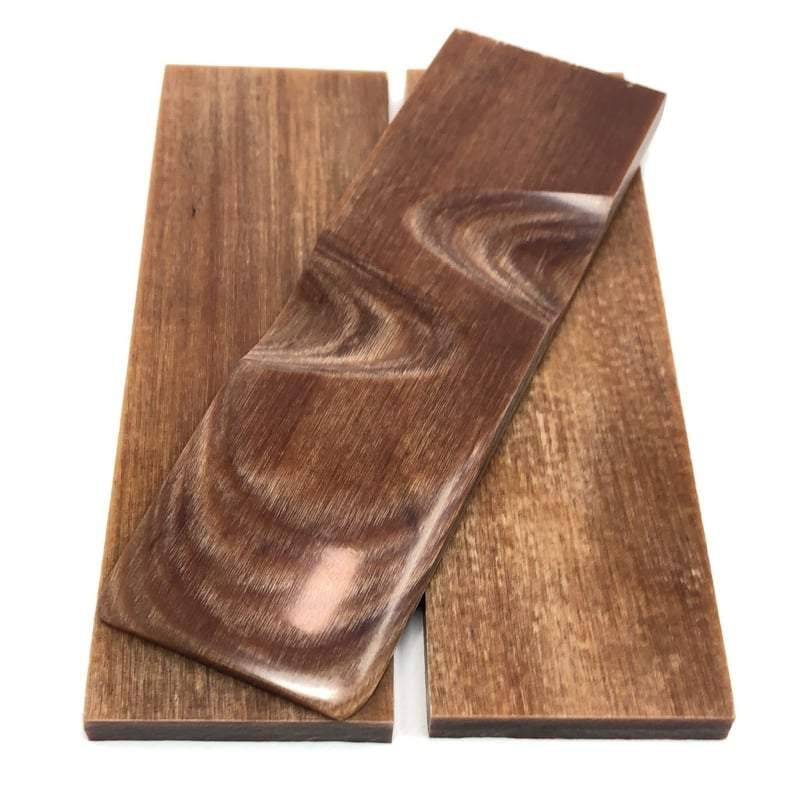DymaLux "NATURAL" Laminated Wood Knife Handle Scales- 1/4" x 1.5" x 5" - Maker Material Supply