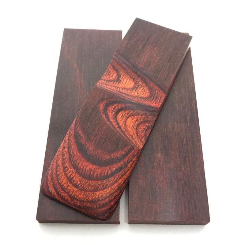 DymaLux "ROSEWOOD" Laminated Wood Knife Handle Scales- 1/4" x 1.5" x 5" - Maker Material Supply