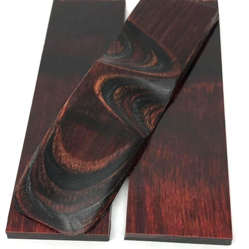 DymaLux "ROYAL JACARANDA" Laminated Wood Knife Handle Scales- 1/4" x 1.5" x 5" - Maker Material Supply