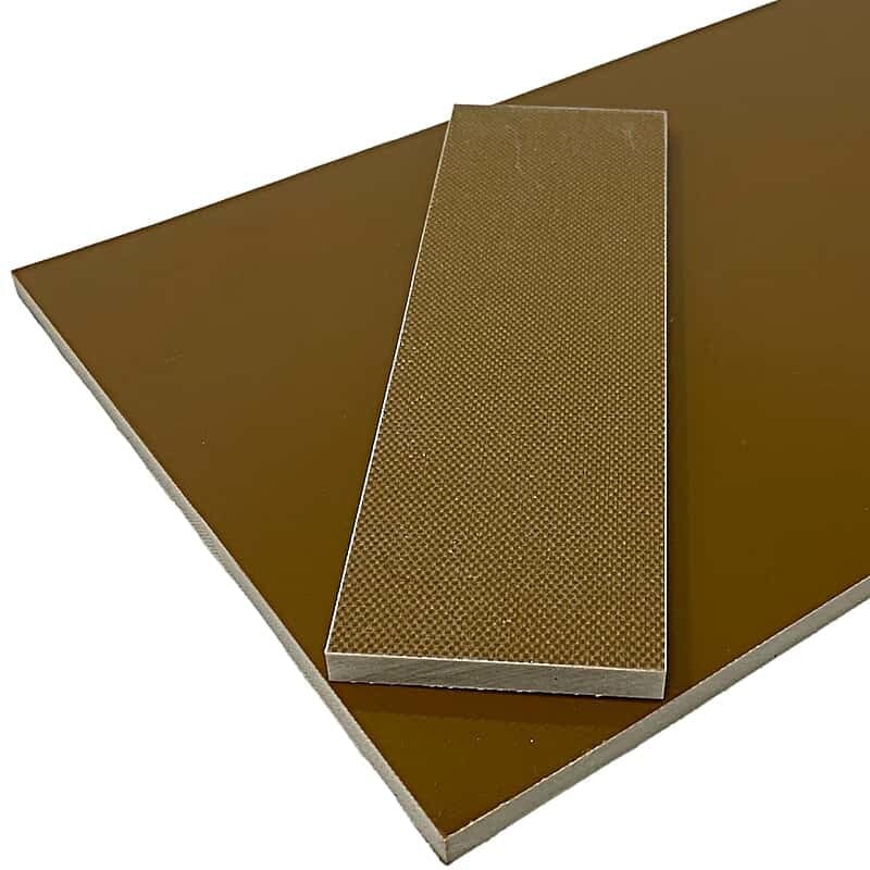 FINE TEXTURE PEEL PLY G10- COYOTE BROWN- Knife Handle Sheets - Maker Material Supply