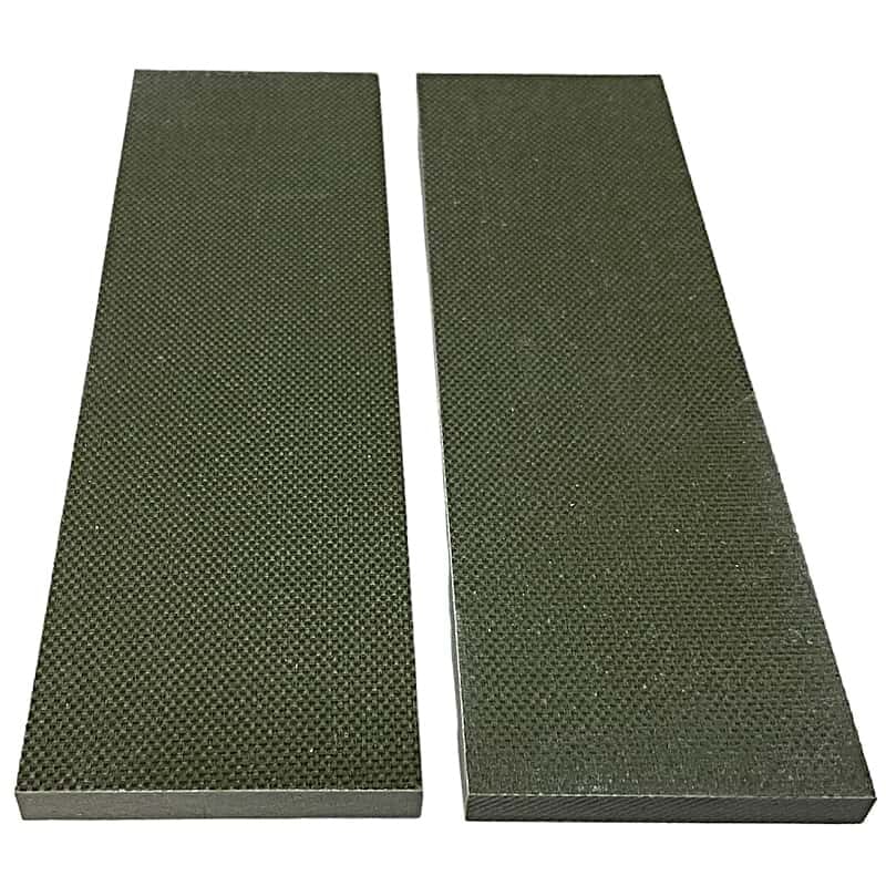 TEXTURED PEEL PLY G10- OD GREEN- Knife Handle Scales - Maker Material Supply