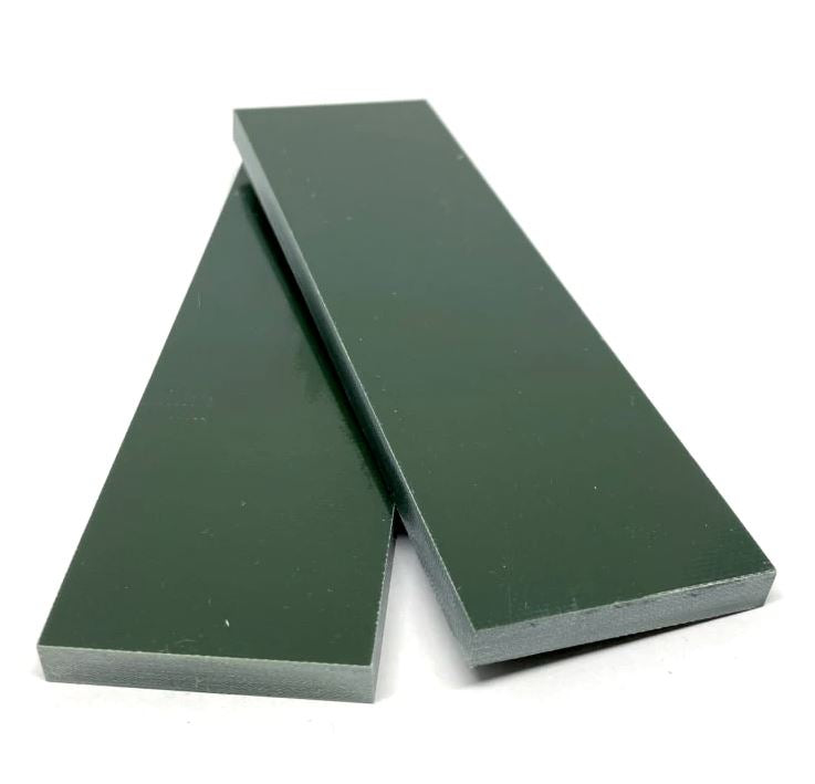 G10 Knife Handle Scales- FOREST GREEN - Maker Material Supply