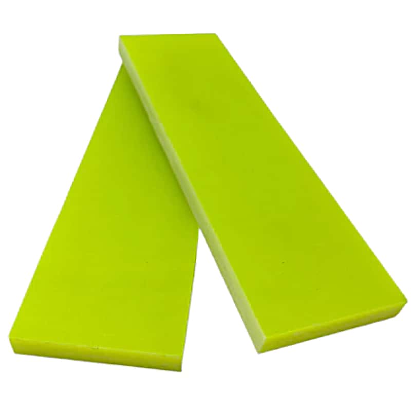 G10 Knife Handle Scales- Day Glow Yellow - Maker Material Supply