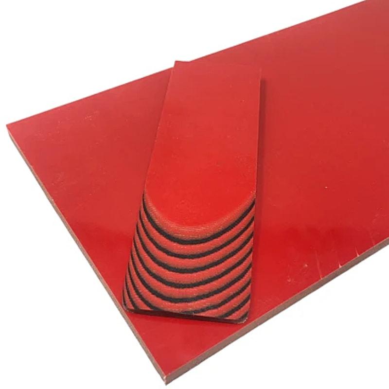 G10 Multicolor Sheets- CHERRY RED/BLACK - Maker Material Supply