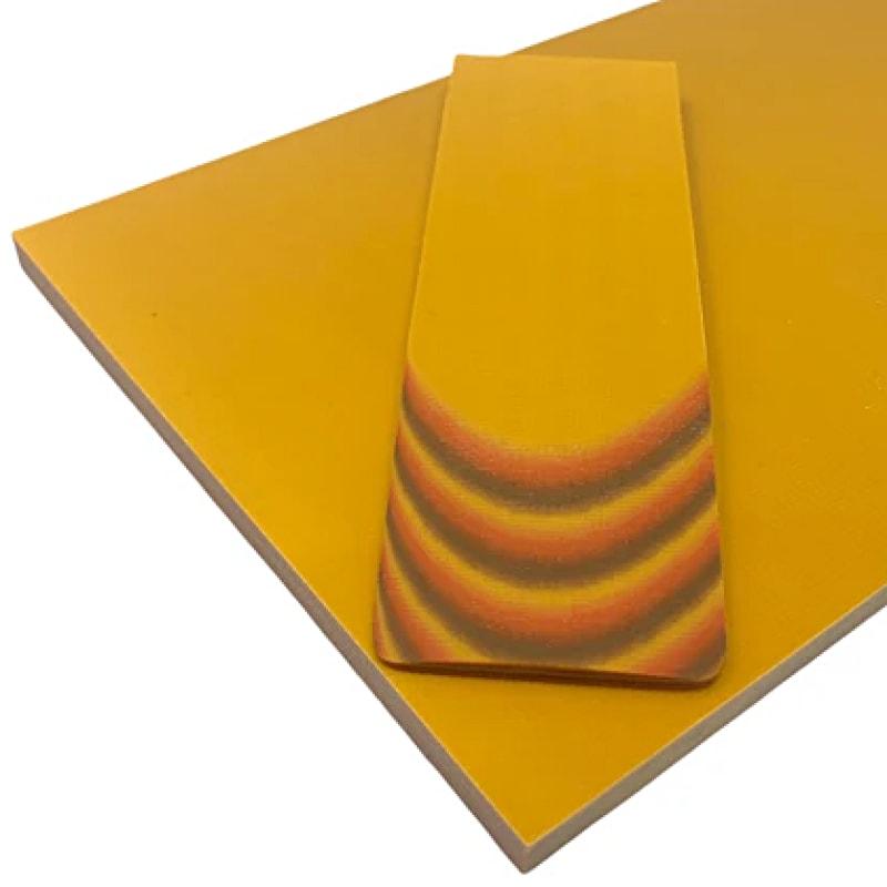 G10 Multicolor Sheets- YELLOW/ORANGE/BROWN- 1/4" - Maker Material Supply