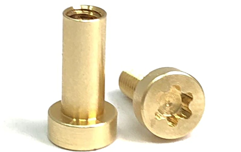 Gulso Bolts- BRASS- Knife Handle Fasteners- 1/4" - Maker Material Supply