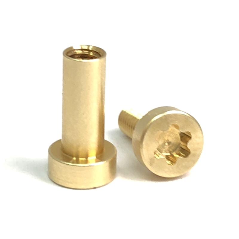 Gulso Bolts- BRASS- Knife Handle Fasteners- 1/4" - Maker Material Supply