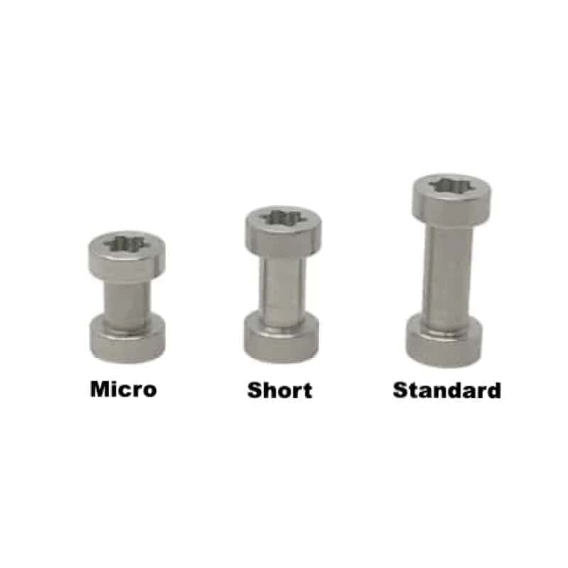 Gulso Bolts- Stainless Steel- Knife Handle Fasteners- 1/4" MICRO - Maker Material Supply