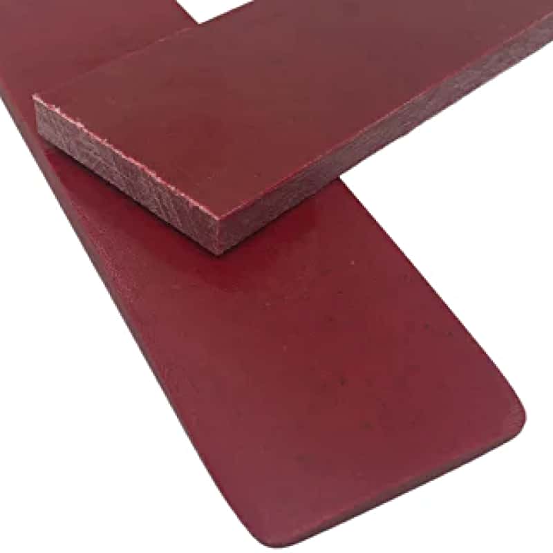 Linen Micarta- RED- Scales- Various Sizes - Maker Material Supply