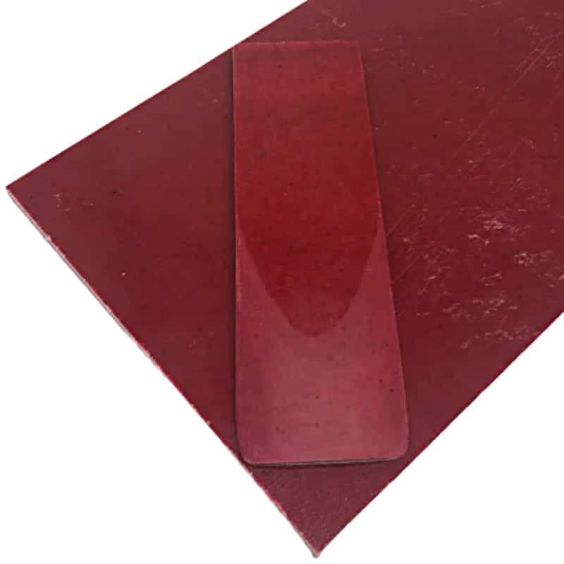 Linen Micarta Sheet- RED- Various Sizes - Maker Material Supply