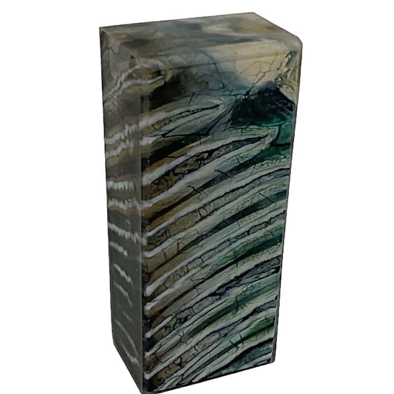 Mammoth Molar Block- GREEN/BROWN- 1.2" x 1.6" x 3.8"- MMB15 - Maker Material Supply
