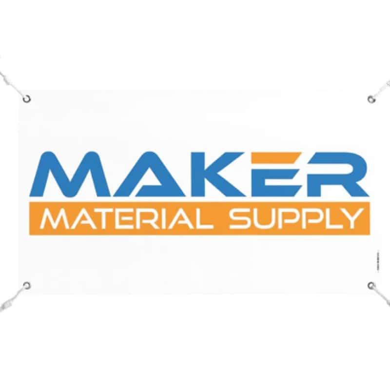 MMS Vinyl Shop Banner- 24" x 48" - Maker Material Supply