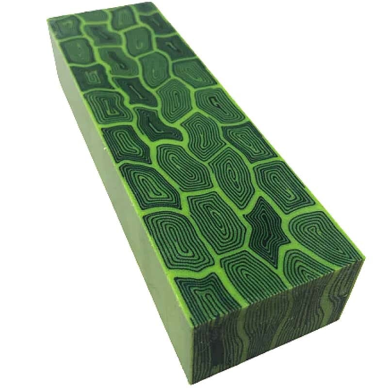 Mosaic Micarta- LIME GREEN- by CCL Composite Materials - Maker Material Supply