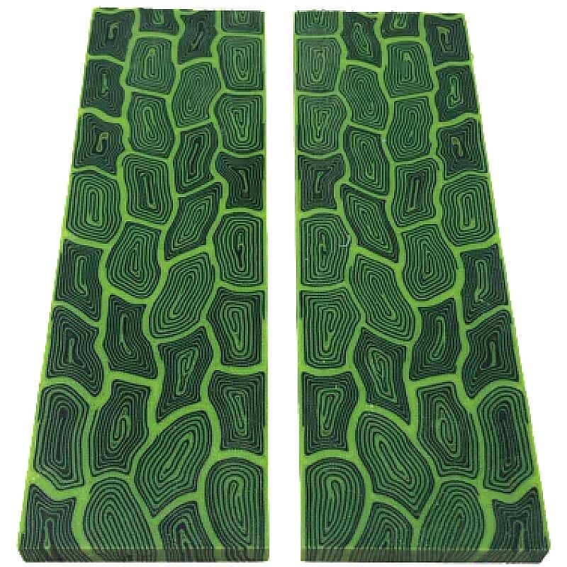 Mosaic Micarta- LIME GREEN- by CCL Composite Materials - Maker Material Supply