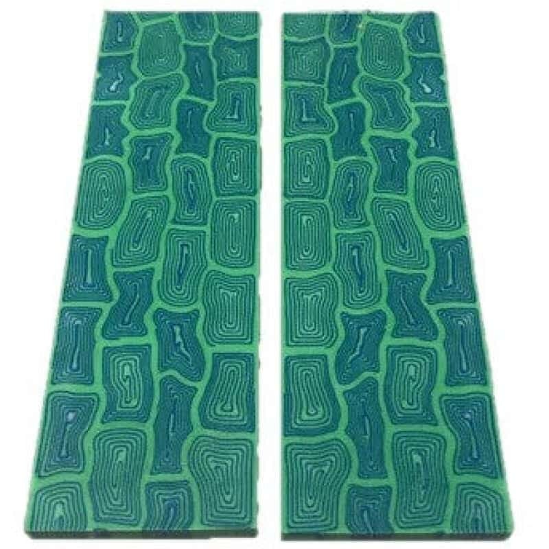 Mosaic Micarta- SEAFOAM & BLUE- by CCL Composite Materials - Maker Material Supply