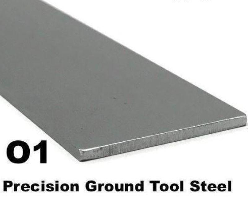 O1 Tool Steel- Precision Ground Flat Bar- Various Sizes - Maker Material Supply