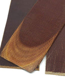 Vintage 90's Canvas Micarta- NATURAL BROWN- .11-.15"- Scales and Sheets - Maker Material Supply