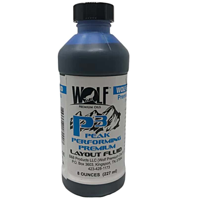 Layout Fluid - P3 Peak Performing Premium BLUE & RED 8oz - Maker Material Supply