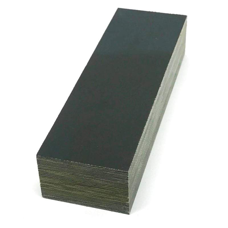 Pen Blank- Canvas Micarta Phenolic Block 1" X 1" X 5"- BLACK - Maker Material Supply