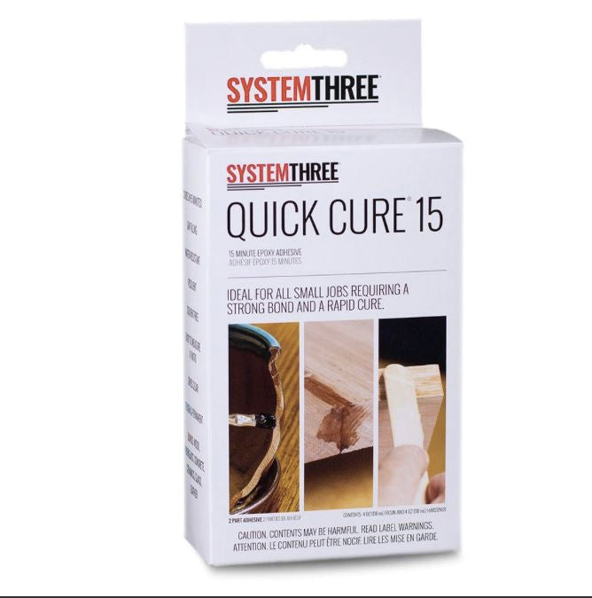 Quick Cure 15- 15 Minute Epoxy Glue- System Three Resins - Maker Material Supply