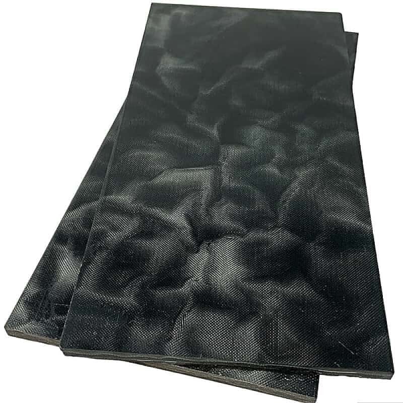 Raffir Alume Curly Composite- BLACK- Sheets - Maker Material Supply