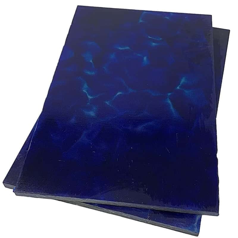Raffir Alume Curly Composite- BLUE- Sheets - Maker Material Supply
