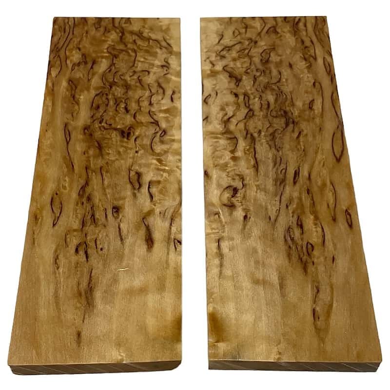 Masur Birch Scales & Blocks- NATURAL CURLY- Raffir® Wood - Maker Material Supply