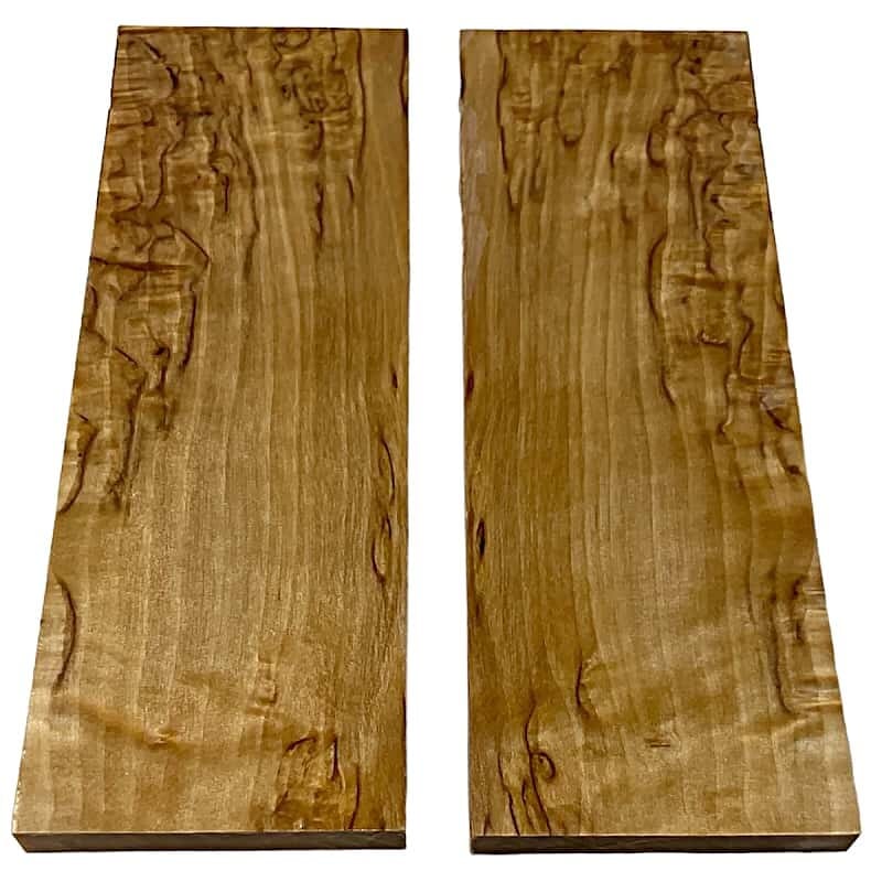Raffir- Masur Birch Stabilized Wood- NATURAL CURLY - Maker Material Supply