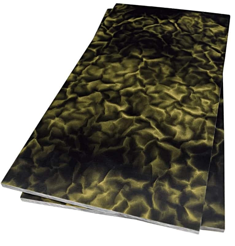 Raffir Noble Curly Brass Composite- BLACK- Sheets - Maker Material Supply