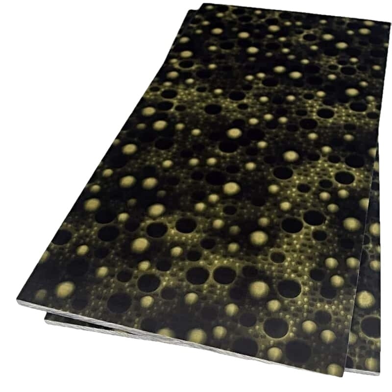 Raffir Noble Moon Brass Composite- BLACK- Sheets - Maker Material Supply