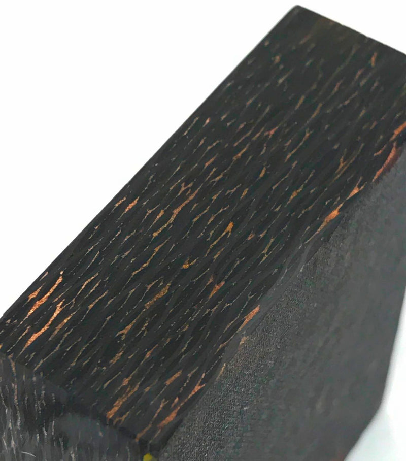 Ring Blank- COPPER Infused Carbon Fiber- 1/2" Thick- CarbonWaves - Maker Material Supply