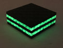 Double Green Glow Core Carbon Fiber- 1/2" Thick- CarbonWaves - Maker Material Supply