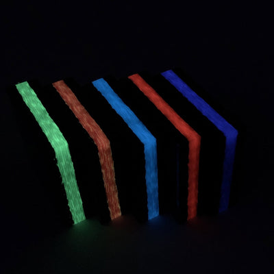 Glow Core Carbon Fiber-3/8" Thick- CarbonWaves - Various Colors - Maker Material Supply